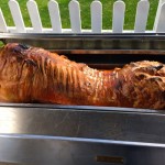 Whole roasted pig.